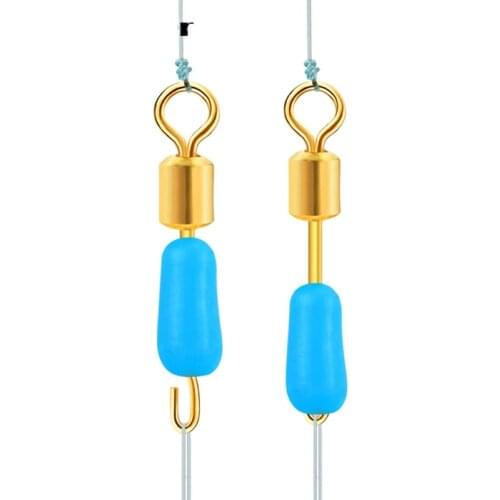 Fast connector fishing tackle 10# product anti-stranded wire clip pin sub-line connector opening fishing supplier 2/4/6pcs