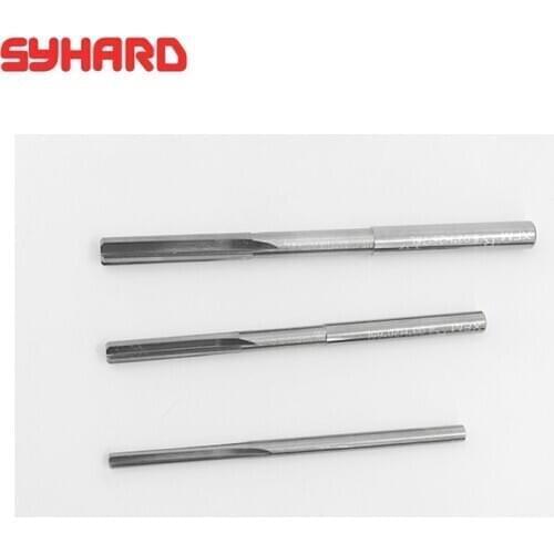 2pcs/lot Dia3.01-3.85mm Tungsten Steel Reamer H7 Machine Straight Shank Milling Reamers Precision Chucking Machine Cutter Tool