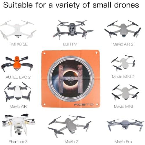 45cm Square Folding Apron for DJI Mavic Mini/Mini 2 Waterproof Parking Apron for DJI FPV/AIR 2/AIR 2S Drone Apron Accessories