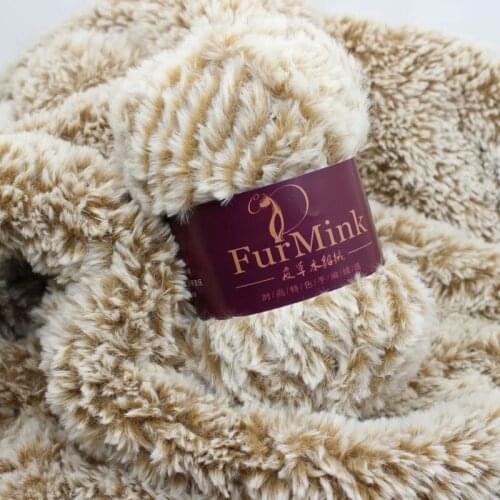 5 Pieces 500G Fur Mink Wool Suede Faux Mink Wool Hand-Knitted Needle Coarse Yarn Vest Shawl Coat Line