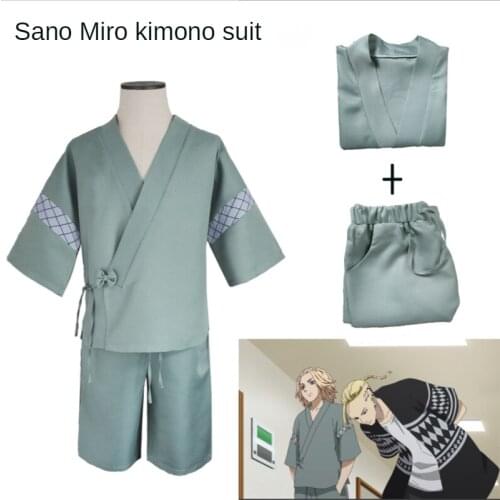 Anime Tokyo Revengers San Sano Cosplay Costume Purchase Chief Cosplay Mikey Kimono Set