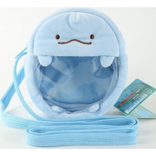Corner Biological Plush Shoulder Bag Corner Biological Transparent Small Cartoon Backpack Wallet Change Key Storgage Bag Small B