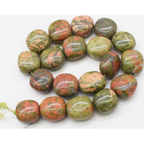 Big size green agate square baroque 20-22mm 15inch for DIY jewelry making loose beads FPPJ wholesale nature