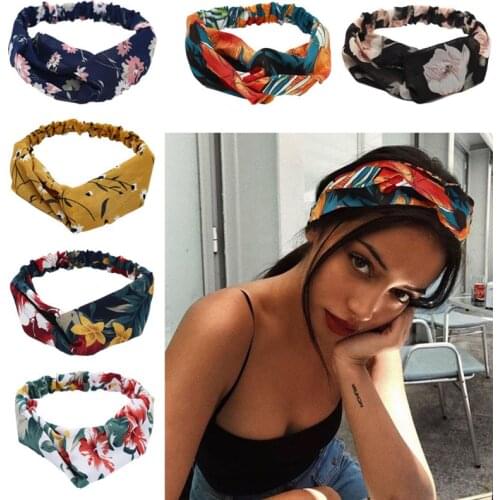 Colorful elastic hair band Wrap Plaid Knot Headband Hair band for Women bandana Girls Striped Headwear Gift hair band headband