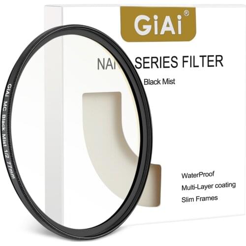 Giai Cinema Grade Camera Lens Pro Black Soft Mist Diffusion Filters 1/8 1/4 1/2 1 Gear 82 77 72 67 62 58 55 52 49 46 43 mm
