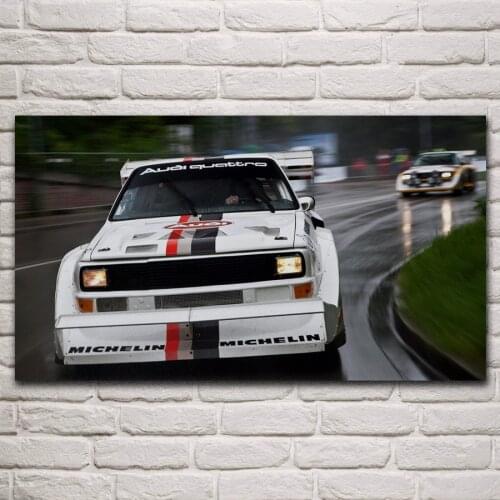 Classic rally sports car old S1 A1 vehicle race artwork living room home decor wall art decoration canvas fabric posters KN546