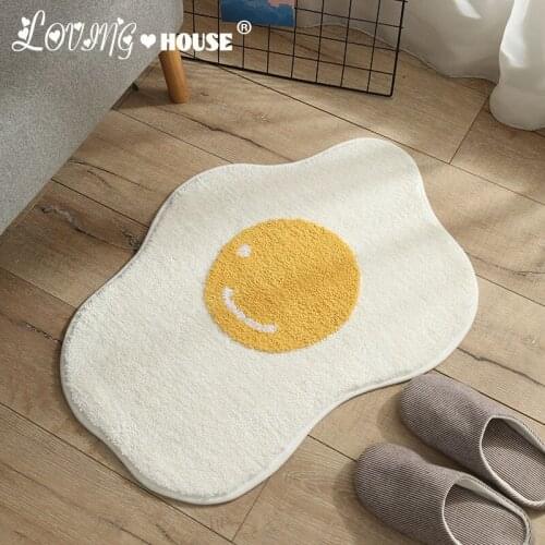 Goose warm stone egg shape mat carpet bathroom door non slip absorbent mat Carpet in the living room bedroom entrance Bath Mat