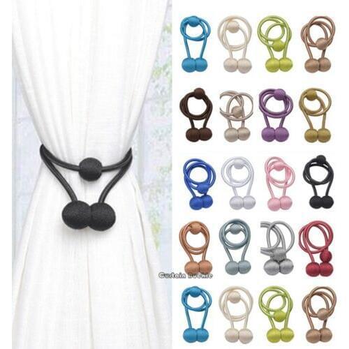 New Ball Magnetic Curtain Buckle Holder Tieback Clips Home Window Accessories Curtain Tieback