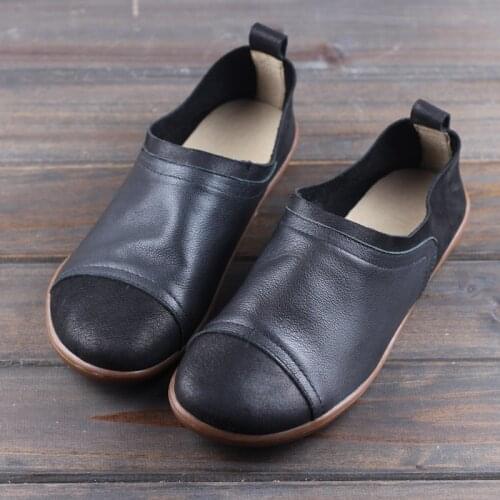 Mens Leather Shoes Slip-on Barefoot Shoes Brand Mens Casual Shoes Male Sneakers Spring Autumn Mocassin Man Flat Shoes
