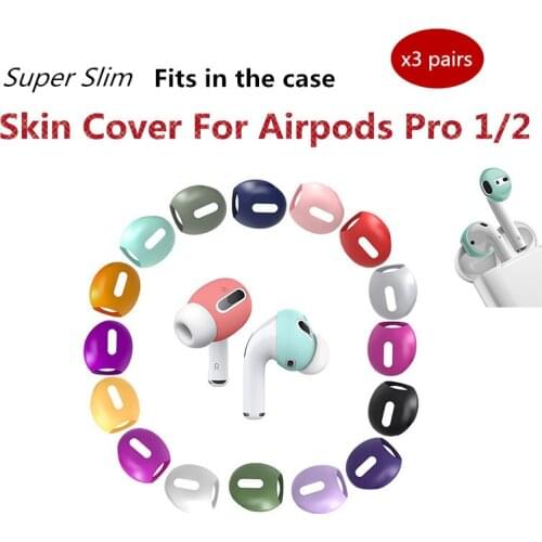 3pairs/2pairs/1pair earpads For Apple airpods Pro 1 2 silicone skin cover case eartips ear tips earpads for air pod accessories