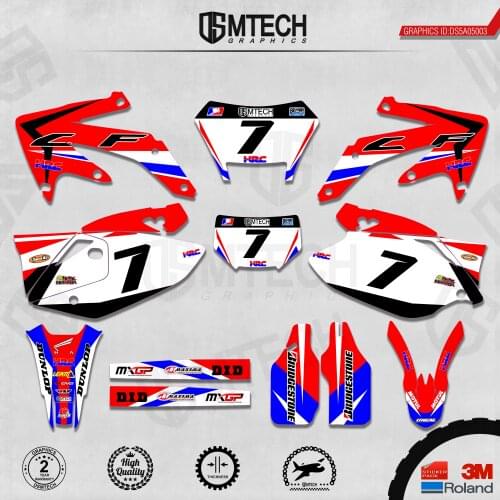 DSMTECH Customized Team Graphics Backgrounds Decals 3M Custom Stickers For 2005-2007 2008-2010 2011-2013 2014-2018 CRF450X 003