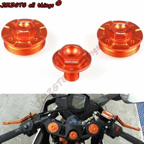 Motorcycle Aluminum alloy Front fork suspension screw nut+direction bolt nut For KTM RC390 Duke390 2018 2019 2020