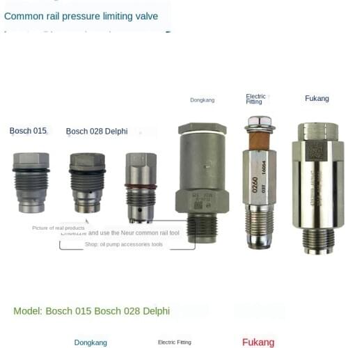 Common Rail Pressure Limiting Valve Pressure Limiting Valve Pressure Relief Valve 028 015 for Denso Delphi Cummins