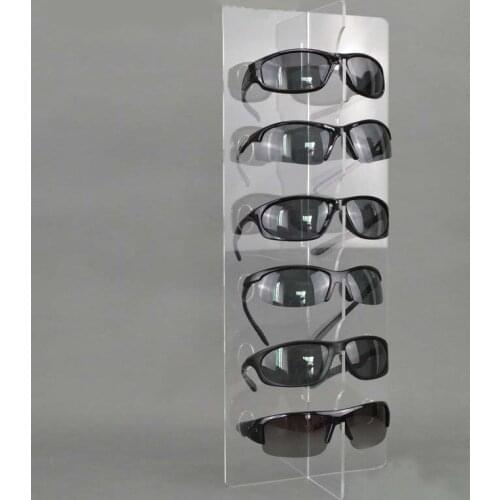 Clear Holders Acrylic Sunglasses Eyeglasses Display With Glasses Nose