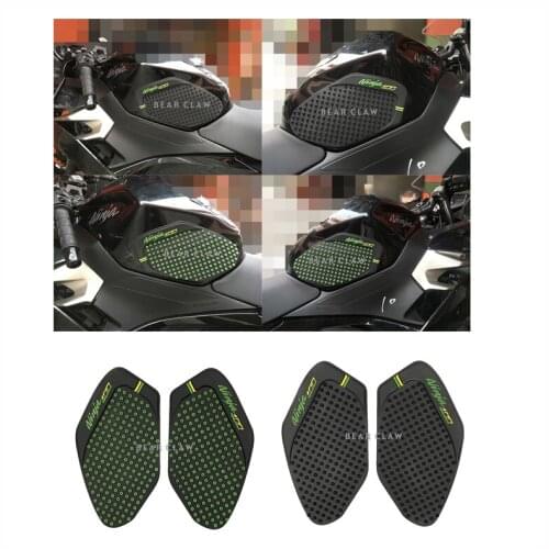 Motorcycle Tank Stickers Rubber Side of Peel Fuel Tank Pad Side Protector For Kawasaki Ninja 400
