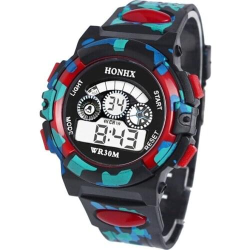 Outdoor Multifunction Chidren Digital Watches Boys Girls Child Rubber Sports Electronic Wrist Watch Kids LED Date Clock Reloj