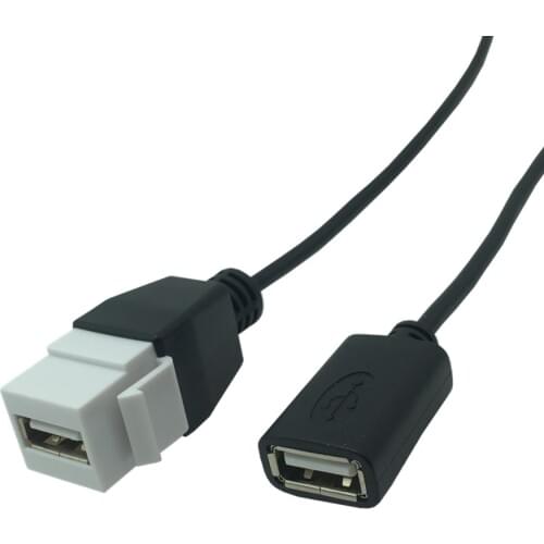 Keystone USB Cable USB 2.0 Male to Female / Female To Female Expand Connector with 20CM Short Cable