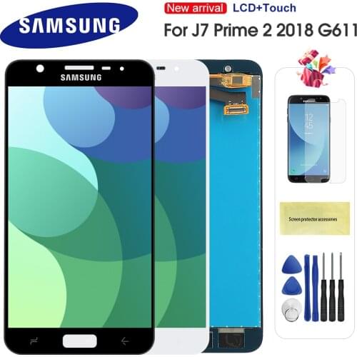LCD For Samsung Galaxy J7 Prime 2 2018 G611 LCD Display Digitizer Touch Screen Assembly Replacement Can Adjust Brightness