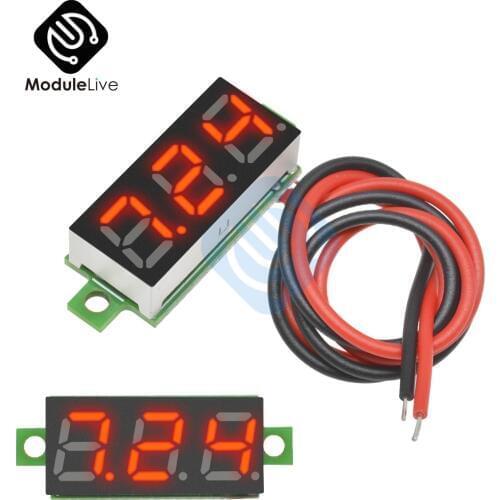 0.28" 0.28 inch DC 3.5-30V Super Mini Digital LED Car Voltmeter Voltage Volt Panel Meter Battery Monitor Red Tube Display