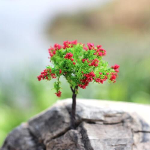 2pcs Anime artificial tree micro Fairy garfen miniature decoration ornaments Figurines Toys terrariums dolls DIY accessories