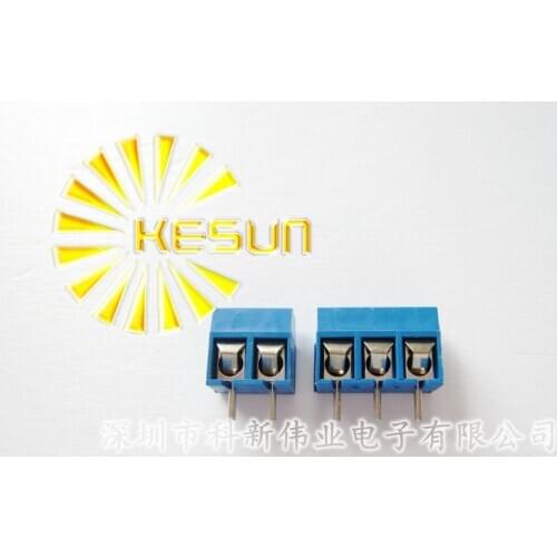 200PCS KF301-5.0-2P + KF301-5.0-3P KF301 "-" Screw 5.0mm Straight Pin PCB Screw Terminal Block Connector