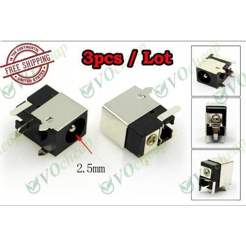 3 x Laptop DC power jack for HP Compaq Presario 1000 1200 1600 1800 2100 2500 NX9005 NX9008 NX9010 ECS G550 G710 G730 PJ001