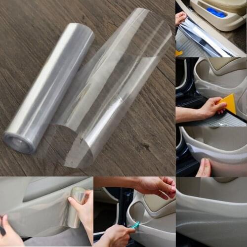 300x15cm Transparent Vinyl Film Universal Car Protective Film Wraps Car Bumper Hood Paint Protection Sticker Anti Scratch Clear