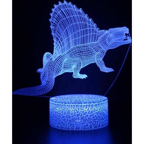 3d Nightlight Usb powered 7 color Moderne Desk Lamp Touch Led Visual Light Gift Atmosphere Decorative Table Lamp