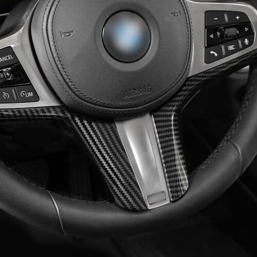 Car Interior Decoration Modification Accessories Steering Wheel Protection Cover Sticker For BMW X3 X4 X5 X6 X7 3 5 7 Series G30