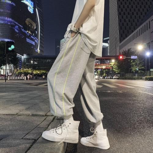 Men Clothing Sweatpants Spring Summer Recommended New Straight Leisure Fashion Loose Pants For Movement Pure Color