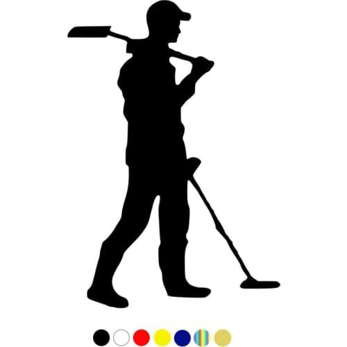 CS-1601#15*22cm Treasure hunter funny car sticker vinyl decal white/black for auto car stickers styling car decoration