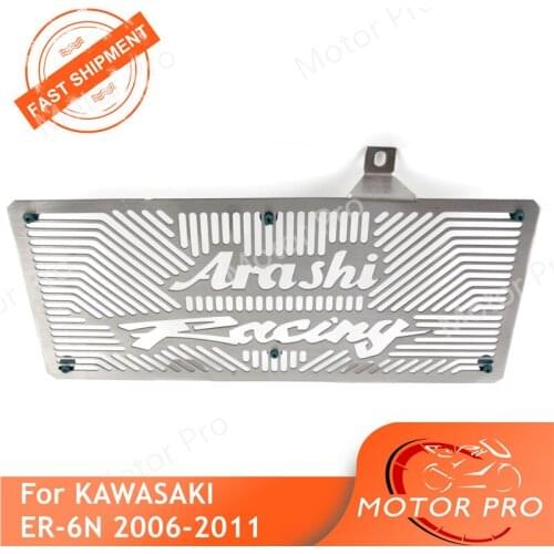 Motorcycle Radiator Grille Protector Cooler Guard Cover For Kawasaki ER6N ER-6N 2006 2007 2008 2009 2010 2011