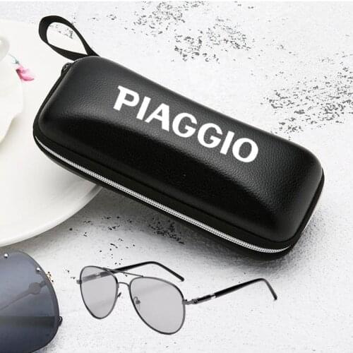 For Piaggio Vespa GTS 250 300 Sprint Primavera 150 LX150 S150 Black leather women man glasses Case sunglasses Case Box