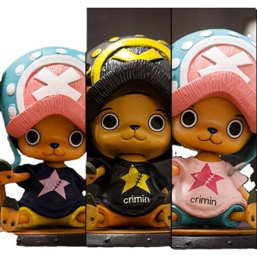 Anime Figure One Piece Sitting Posture Chopper Action Figure Model Car Ornaments Toys for Boys Girls Gift