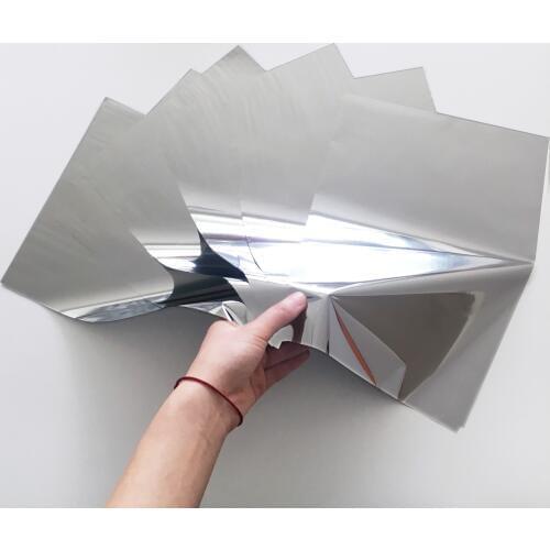 Myfoils silver color hot stamping foil for laminator by laser printer for DIY wedding cards printing/business cards/logo/sticker