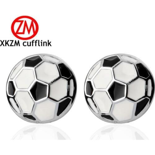 Hot Fashion Men Cufflinks Male Men French Shirt Cuff Links Round football pattern Cufflink Cuff Button mens Jewelry Party gift