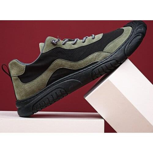 Mens Casual Shoes Fashion Woven Fabric Stitching Breathable Oxford Shoes Outdoor Hiking Non-Slip Retro Trend Casual Shoes