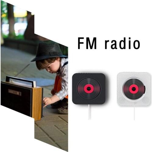 Wall Mounted CD Player Surround Sound Player Home FM Radio USB MP3 Disk Portable Music Player Stereo Speaker Home
