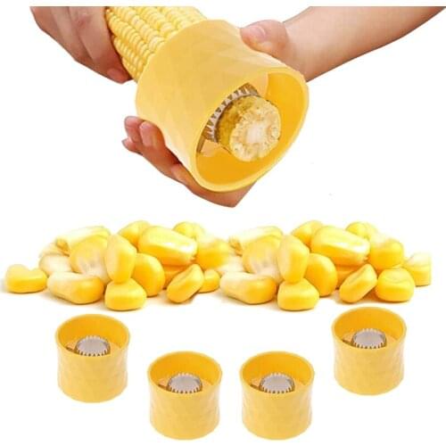 Stainless Steel Corn Cob Stripper Corn Remover Stripping Tool Corn Peeler Corn Seperate Device Kitchen Tool