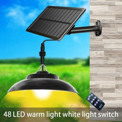 Solar Pendant Lights Lamp IP65 Waterproof Outdoor Chandelier Solar Lamp Warm/White 3000K/6500K used in courtyard garden yard