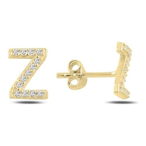 Silver 925 Set-Z-Letter Earrings