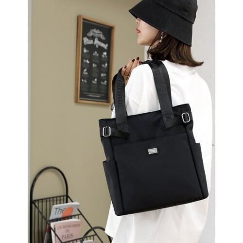Korean version Large Capacity Shoulder Bag for Women Outdoor Tote Bag Female Handbag Purse Zipper Messenger Shopping bags Pocket