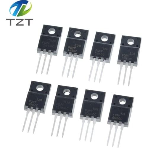 10pcs Fqpf2n60c Fqpf4n60c Fqpf5n60c 2n60c Fqpf6n60c Fqpf8n60c Fqpf10n60c Fqpf12n60c Fqpf20n60c Transistor To-220f To220f