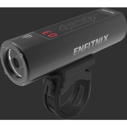 ENFITNIX Navi600 Smart Headlight Bicycle Cyling Handlebar Front Bike Flashlight USB Rechargeable Touch Slide Control Waterproof