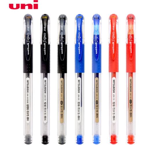 Uni UM-151 Gel Pen 6pcs Water Resistance Student Writing Pens Financial Pens 0.38/0.5mm
