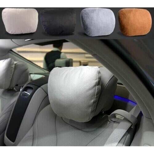 Universal Car Headrest Neck Seat Cushion Covers Ultra Soft For Mercedes-Benz BMW Audi Maybach S Class Car Accessories