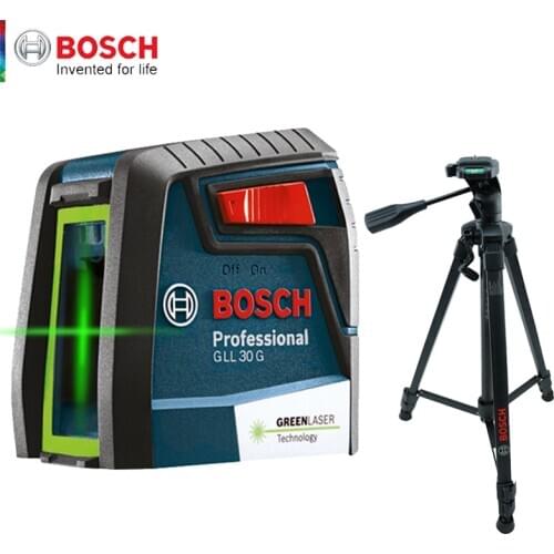 BOSCH Laser Level GLL30G Green Light Horizontal And Vertical High Precision Two-line Instrument Indoor And Outdoor Spirit Level