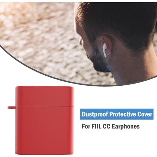 Protective Cover Skin with Keychain Dust-proof and drop-proof Bluetooth headset protective case Hot for FIIL CC Earphones