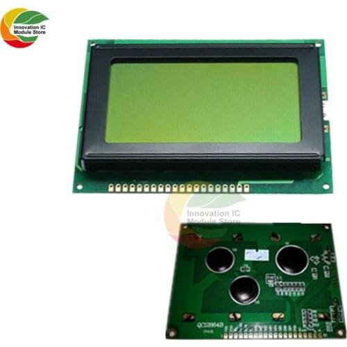 Ziqqucu 128x64 Dots Graphic 12864 LCD Display Module with Backlight ST7920 IIC I2C SPI for Arduino Raspberry Pi STM32 3D Printer