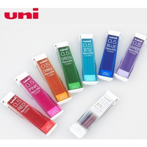 1PCS Uni color lead core 0.5mm nano diamond hand-painted automatic pencil lead graffiti multicolor easy to break 202ND